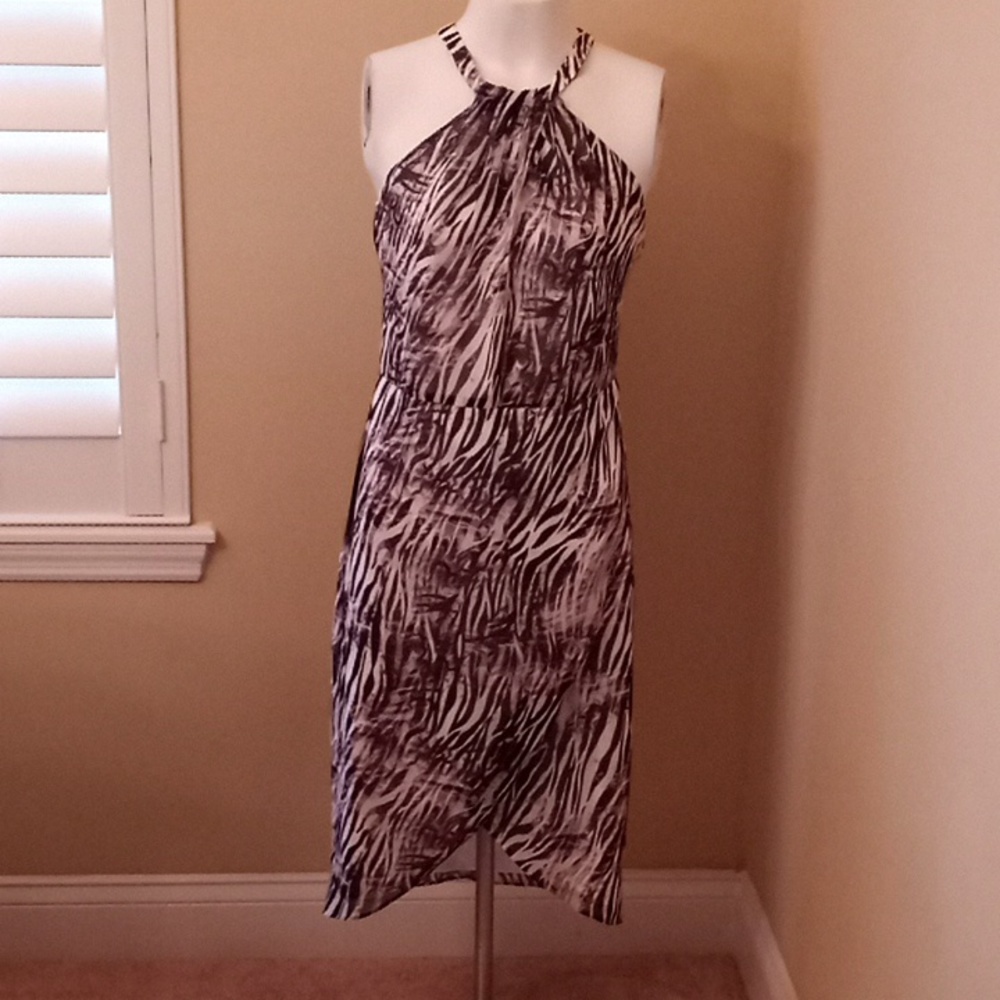 Bebe Size 8 Eclectic Zebra Dress